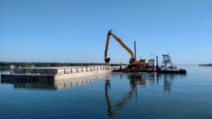 St. Mary's river dredging equipment
